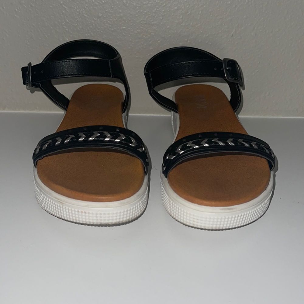 Mia Astridd Girl's Big Kid Black Sandals 13m